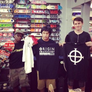 Some more skaters getting their Origin shirts!