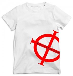 Origin Boardshop Tshirt Tee - White with Red Slant Origin Logo