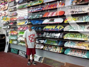 Adam (6th Grade) is looking very cool in our new Origin Tee in White w/ Red print... Slant "O" Design