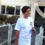 Mary from Nicholas Jr. High. in Fullerton. 7th Grade. Looking cute in our Origin White Classic Tee...