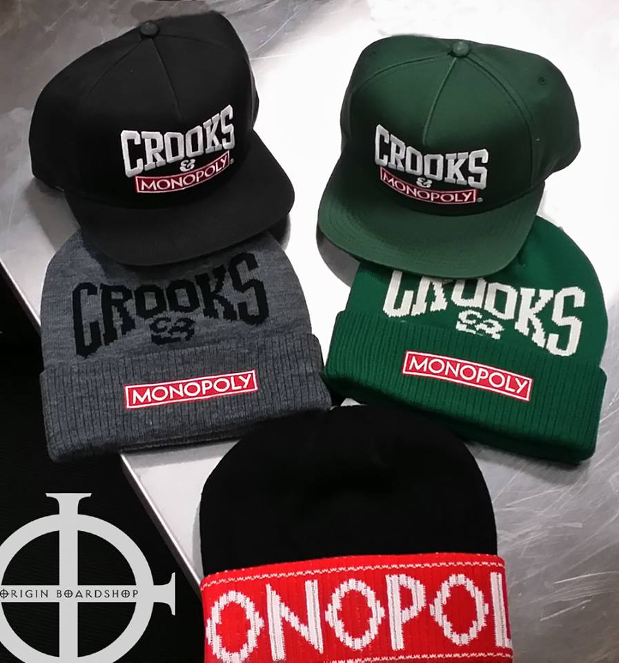 Crooks and castle beanies monopoly hats aand beanies